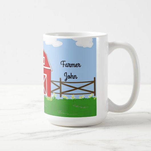 Mug Conception de Ferme de Campagne (Droite)