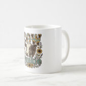 Mug Conception de ferme de tournesol Yunkie vache vint (Devant droit)