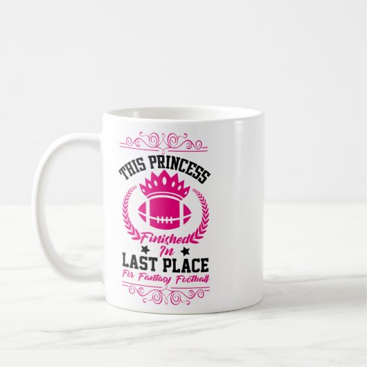 Mug Conception de fête amusante de princesse de footll (Gauche)