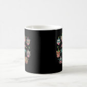 Mug Conception de fête d'anniversaire d'animaux sauvag (Centre)