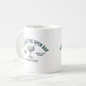 Mug Conception de fête de cocktail rétro drôle (Devant gauche)
