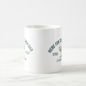 Mug Conception de fête de cocktail rétro drôle (Centre)