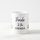 Mug Conception de fête de douche de mariage de thé de  (Centre)