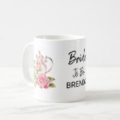 Mug Conception de fête de douche de mariée élégante en (Devant gauche)