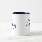 Mug Conception de fête festive pour célébration d'anni (Centre)