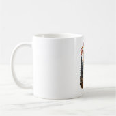 Mug Conception de feu de camp squelettique de camp d'é (Gauche)