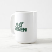 Mug Conception de feuille écologique éco-responsable m (Devant gauche)