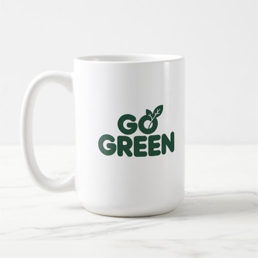 Mug Conception de feuille écologique éco-responsable m (Gauche)