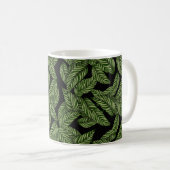 Mug Conception de feuille monogramme initial (Devant droit)
