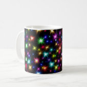 Mug Conception de feux d'artifice Étoiles Colorées (Devant gauche)