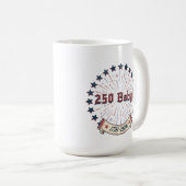Mug Conception de feux d'artifice patriotiques 250 Bab (Devant droit)