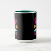 Mug Conception de flamants roses de vibes de plage (Centre)