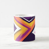 Mug Conception de flèches géométriques colorées (Centre)