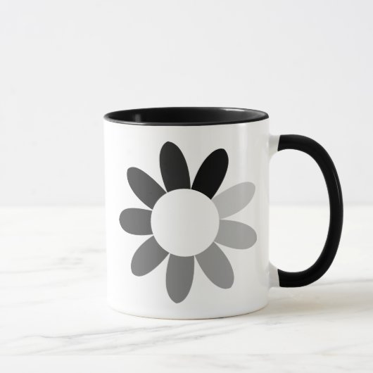 Mug Conception de fleur tonale (Droite)