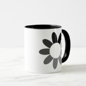 Mug Conception de fleur tonale (Devant droit)