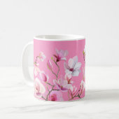 Mug Conception de fleurs de Sakura roses  (Devant gauche)