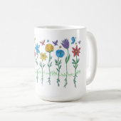 Mug Conception de fleurs en croissance (Devant droit)