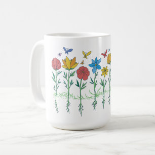 Mug Conception de fleurs en croissance