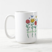 Mug Conception de fleurs en croissance (Gauche)