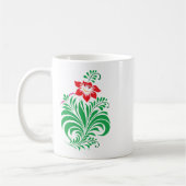 Mug Conception de fleurs florales ornementales – Éléga (Gauche)