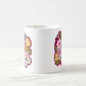 Mug Conception de fleurs motivationnelles Soyez Unique (Centre)