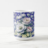 Mug Conception de fleurs personnalisée (Centre)