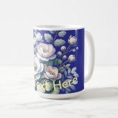 Mug Conception de fleurs personnalisée (Devant droit)