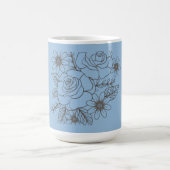 Mug Conception de fleurs personnalisée blanche Joyanta (Centre)