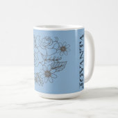 Mug Conception de fleurs personnalisée blanche Joyanta (Devant droit)