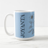Mug Conception de fleurs personnalisée blanche Joyanta (Gauche)