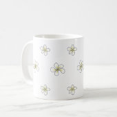 Mug Conception de fleurs Plumeria (Devant gauche)