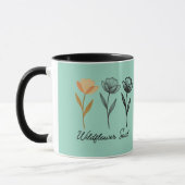 Mug Conception de fleurs sauvages tendance (Gauche)