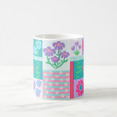 Mug Conception de fleurs vibrantes en fleurs (Centre)