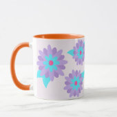 Mug Conception de fleurs vibrantes en fleurs (Gauche)
