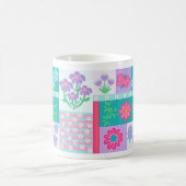 Mug Conception de fleurs vibrantes en fleurs (Centre)