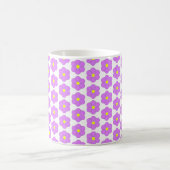 Mug Conception de fleurs violettes (Centre)