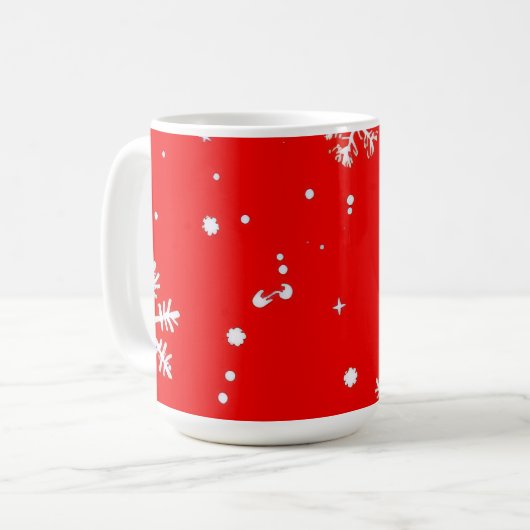Mug conception de flocon de neige (Devant gauche)