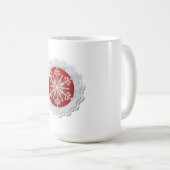 Mug Conception de flocon de neige - Noël personnalisab (Devant droit)