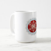 Mug Conception de flocon de neige - Noël personnalisab (Devant gauche)