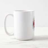 Mug Conception de flocon de neige - Noël personnalisab (Gauche)