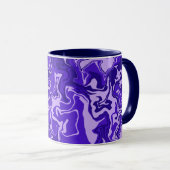 Mug Conception de fluide abstrait dans des nuances de  (Devant droit)
