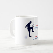 Mug Conception de football bilingue (Devant gauche)