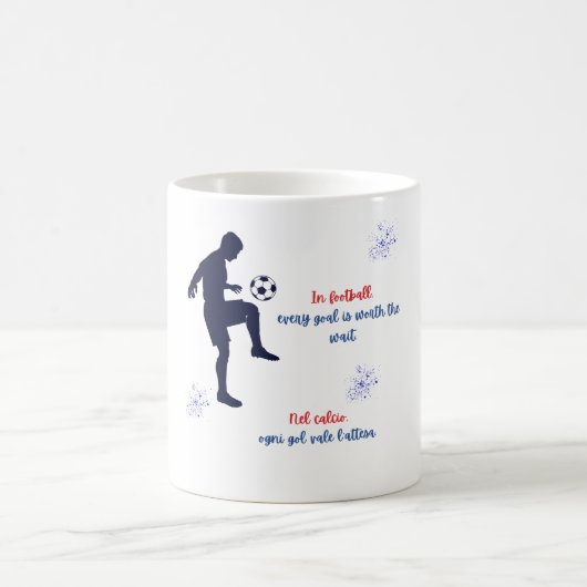 Mug Conception de football bilingue (Centre)