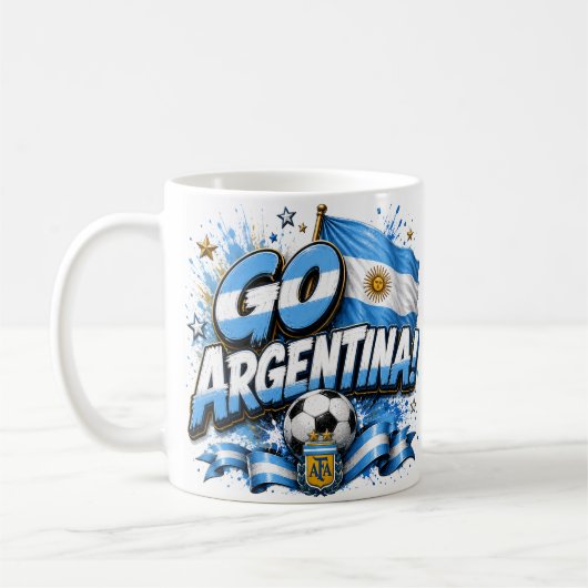 Mug Conception de football pour l'Argentine | Argentin (Gauche)