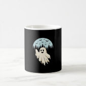 Mug Conception de forêt de lune de fantôme d'Halloween (Centre)