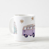 Mug Conception de fourgonnette à aquarelle (Devant gauche)