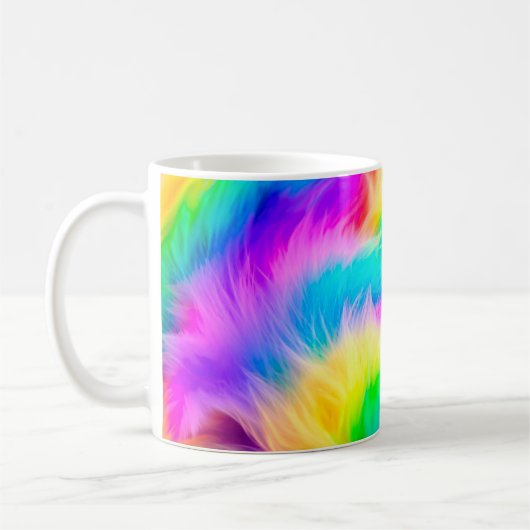 Mug Conception de fourrure couleurs arc-en-ciel-75293 (Gauche)