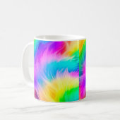 Mug Conception de fourrure de couleur arc-en-ciel-7529 (Devant gauche)