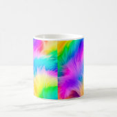Mug Conception de fourrure de couleur arc-en-ciel-7529 (Centre)