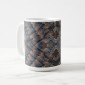 Mug Conception de fractale plume de faisan (Devant gauche)